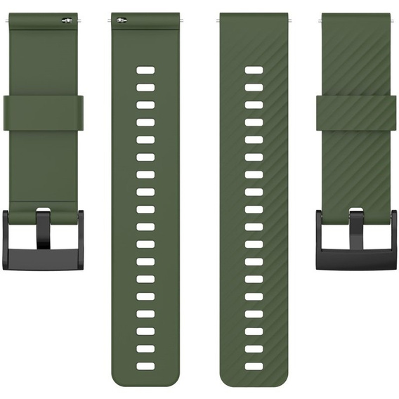Pasek silikonowy do zegarka Suunto 9, Zielony
