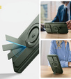 Etui pancerne do iPhone 15 Pro Max, Dexnor CamProtect MagSafe, zielone (Dwie ramki)