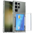 Etui do Samsung Galaxy S24 Ultra, Card Holder, przezroczyste