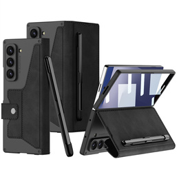 Etui portfelowe z klapką do Samsung Galaxy Z Fold 7 5G – czarne