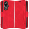 Etui z klapką do Huawei Nova 11 Pro, Card Slot, czerwone