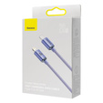 Baseus kabel Crystal Shine USB-C - Lightning 1,2 m 20W - fioletowy