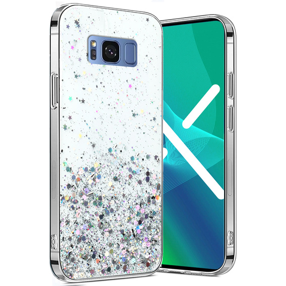 Etui do Samsung Galaxy S8+ Plus, Glittery, przezroczyste