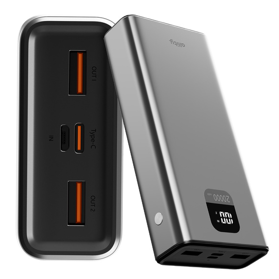 Allity Power Bank APB-100 PD QC 22.5W 20000 mAh - szary