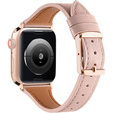 Pasek Skórzany do Apple Watch 1/2/3/4/5/6/7/8/9/10/SE 38/40/41/42mm, Różowy