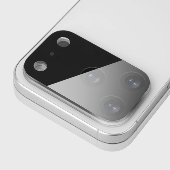 2x Szkło hartowane ERBORD na wyspę aparatów do iPhone 17 Pro Max, czarne