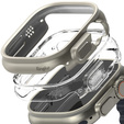 Etui Ringke do Apple Watch Ultra 1/2/3 49mm, Slim, 2-Pack, Clear / Titanium Grey