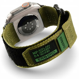 Pasek Nylonowy ERBORD MP84 do Apple Watch 1/2/3/4/5/6/7/8/9/10/11/SE Ultra 1/2/3 42/44/45/46/49mm, Zielony