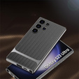 Etui do Samsung Galaxy S23 Ultra, GKK Woven Leather, szare