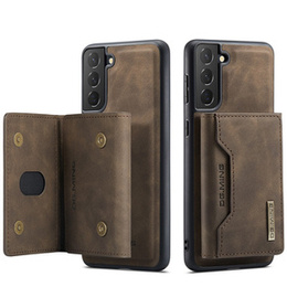 Etui do Samsung Galaxy S21 FE, DG.MING 2in1, kawowe