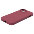 Etui do iPhone 15, Silicone Lite, czerwone