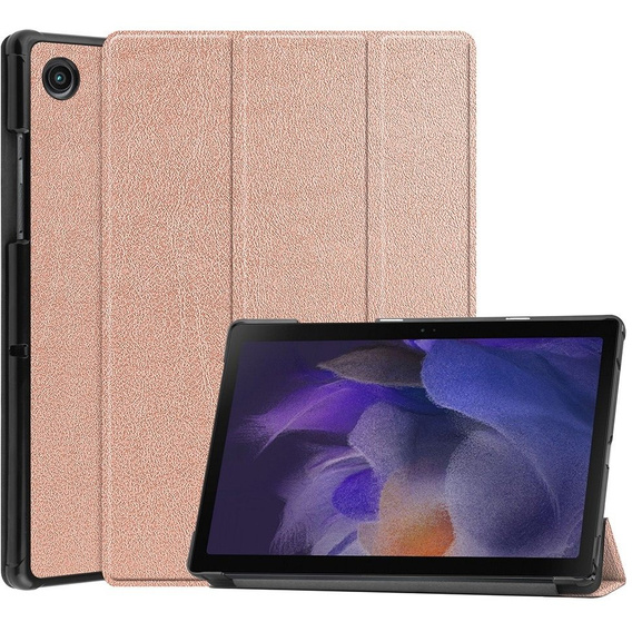 Etui do Samsung Galaxy Tab A8 10.5 SM-X200 SM-X205, Smartcase, różowe rose gold