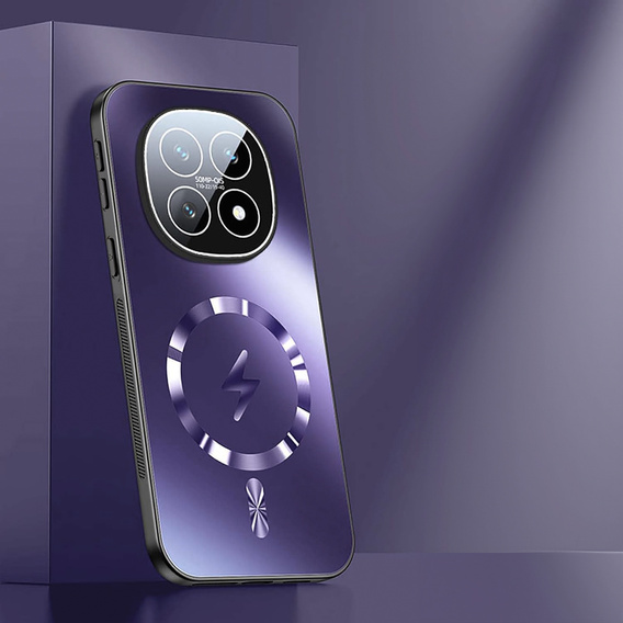 Etui ochronne do Xiaomi Redmi Note 15 5G / Poco M8 5G, do MagSafe, fioletowe