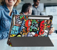 Etui z nadrukiem do Samsung Galaxy Tab S10 FE+ Plus – styl i ochrona w jednym - graffiti