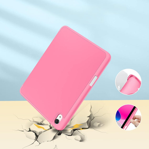 Etui do iPad 11" 2025 A16 (11 gen.) / iPad 10.9" 2022 (10 gen.), Smartcase, różowe