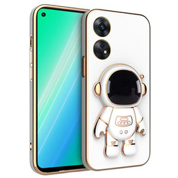 Etui do Oppo Reno8 T, Astronaut, białe