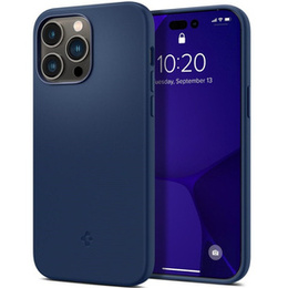 Etui Spigen do iPhone 14 Pro, Silicone Fit MagSafe, Navy Blue