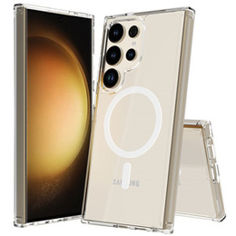 Etui do Samsung Galaxy S24 Ultra, Fusion Hybrid, do MagSafe, przezroczyste