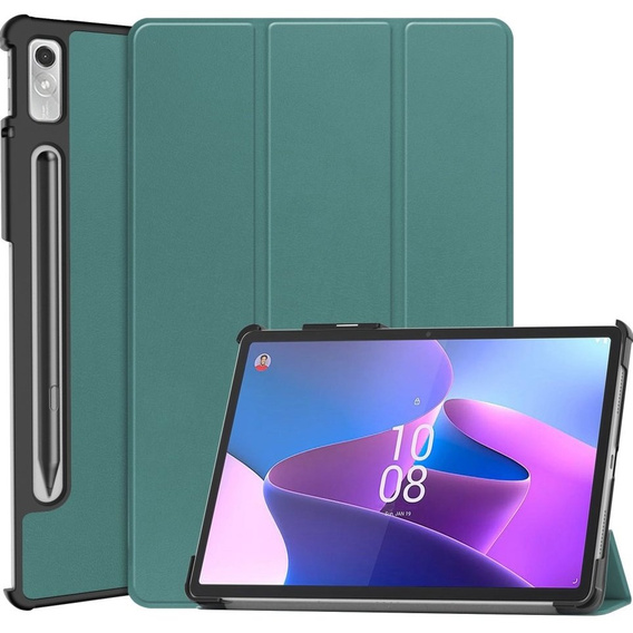 Etui do Lenovo Tab P11 Pro Gen 2 TB132FU TB132XU 11.2", Trójdzielne z miejscem na rysik, Zielone