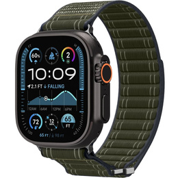 Pasek Spigen WBF0 Band do Apple Watch 1/2/3/4/5/6/7/8/9/10/11/SE/Ultra 1/2/3 42/44/45/46/49mm – Zielony