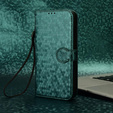 Etui z klapką do Realme Note 70T 4G, Wallet Rhombus, zielone