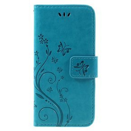 Etui z klapką do iPhone 7/8/SE 2020/SE 2022, Butterfly, niebieskie