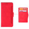 Etui z klapką do Samsung Galaxy A15 4G / 5G, Card Slot, czerwone