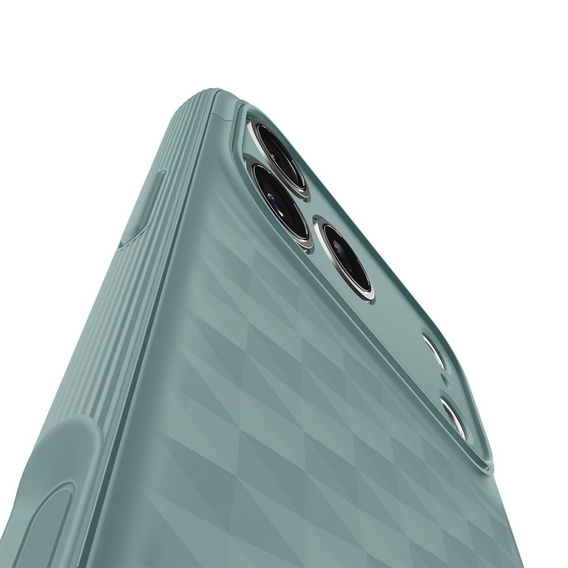 Etui Spigen do iPhone 17 Pro Max, Parallax Mag, do MagSafe, zielone