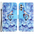 Etui z klapką do Samsung Galaxy M15 5G, Wallet, Flower and Butterfly