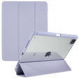 Etui do iPad Pro 11" 2022/2021/2020/2018 (4/3/2/1 gen.), Smartcase Hybrid, z miejscem na rysik, fioletowe