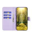 Etui z klapką do Samsung Galaxy M15 5G, Wallet, BINFEN COLOR, fioletowe