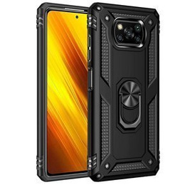 Etui pancerne do Xiaomi Poco X3 NFC, Nox Case Ring, czarne