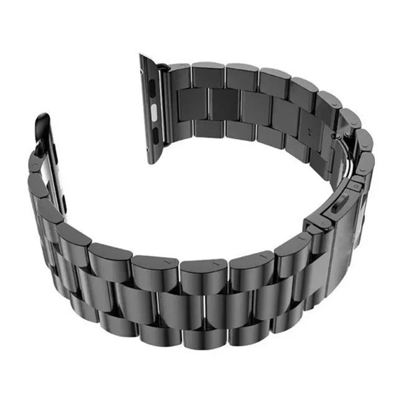 Bransoleta do Apple Watch 1/2/3/4/5/6/7/8/9/10/11/SE Ultra 1/2/3 42/44/45/46/49mm, Czarna