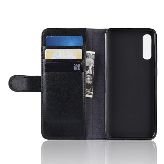 Etui z klapką do Samsung Galaxy A50/A50S/A30S, Leather Flexi Book, czarne