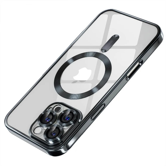 Etui do iPhone 15 Pro Max, Electro MagSafe, czarne + Szkło na ekran