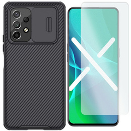 Zestaw Etui NILLKIN do Samsung Galaxy A53 5G, CamShield Case, Czarne + Szkło