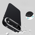 Etui BENKS Kevlar Armor PRO do iPhone Air, Carbon Fiber 600D A068, do MagSafe, aktywny przycisk – czarne