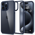 Etui Spigen do iPhone 15 Pro Max, Ultra Hybrid, Przezroczyste / Niebieskie