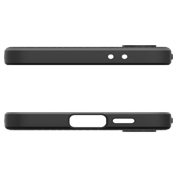 Etui Spigen do Samsung Galaxy S24 FE, Liquid Air, czarne + Szkło Hartowane 9H