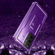 Etui pancerne do Samsung Galaxy S21 Ultra, Dexnor Full Body, fioletowe