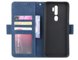 Etui z klapką do Oppo A9 2020/A5 2020, Card Slot, niebieskie