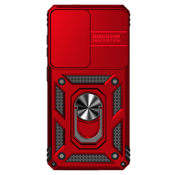 Etui pancerne do Samsung Galaxy S26, CamShield Slide, czerwone