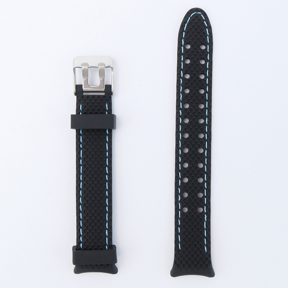 Pasek Silikonowy do Xiaomi Smart Band 10 / 9 / 8, Czarny / Niebieski