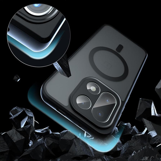 Etui do OnePlus 15, do MagSafe, ERBORD Matt Case, czarny