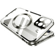 Etui Magnetic Dual Glass MagSafe do iPhone 16 Pro Max, tytanowe