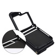 Etui skórzane Card Slots do Samsung Galaxy Z Flip7 FE / Z Flip6, czarne