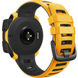 Pasek silikonowy dwukolorowy do Garmin Instinct – żółto-czarny