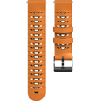 Uniwersalny Pasek Silikonowy 22mm Three Row Holes, Orange/Black