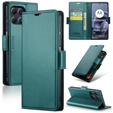 Etui ERBORD Glossy Litchi, portfel z klapką do Motorola Moto G86 5G / G86 Power 5G - zielone