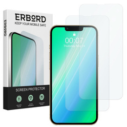 2x Szkło Hartowane do iPhone 13 Pro Max, ERBORD 9H Hard Glass, szybka